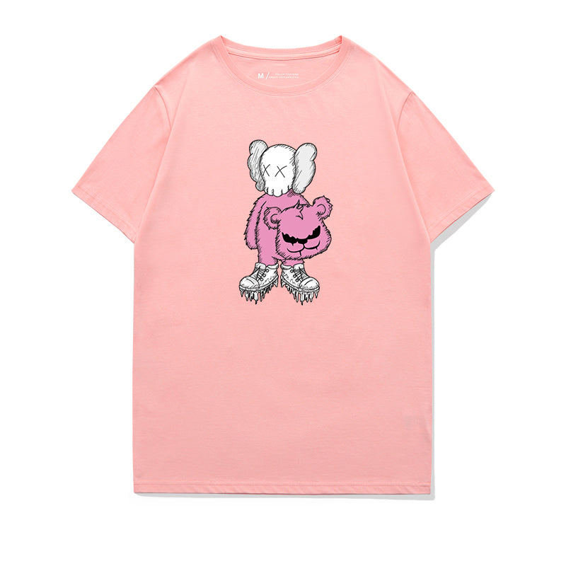 baby Milo kaws カウズ コラボ ピンク半袖スウェットTシャツ日本製柄デザインその他